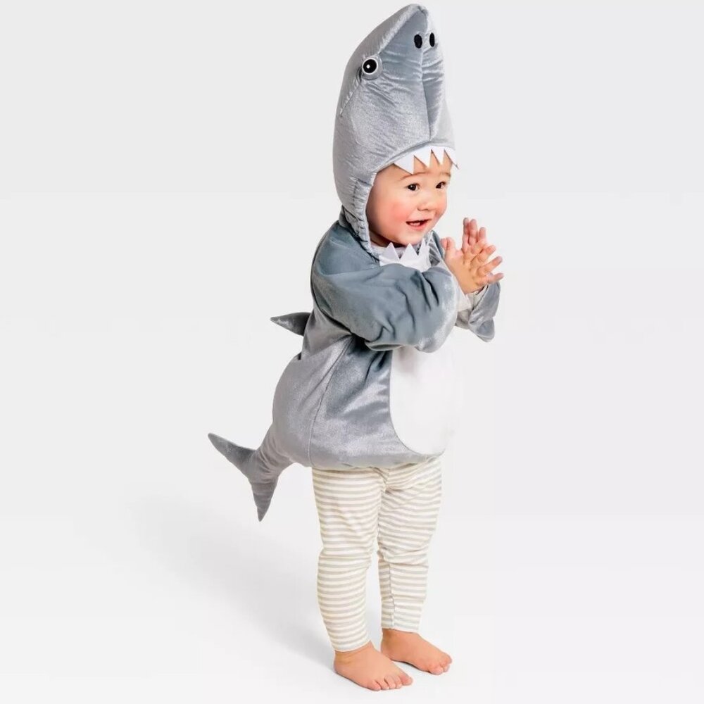 Baby Boys Girls HYDE and EEK! Plush SHARK Costume Size 0/6 Months Bubble NWT